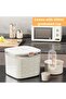 Airtight Rice Storage Container,Large Food Storage Bin for Kitchen with Sealing Lid,Pet Food Dispens - 4