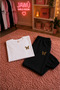 Leopardbutterfly Print Detailed Oversize Cotton T-Shirt Tracksuit Set - 3