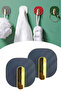 2-Piece Adhesive Retro Hanger Cabinet Door Handle Gray Bx40 - 5
