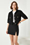 Women's Short Sleeve Black Jacket - 6
