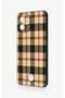 Reeder S19 Max Pro Compatible Cream Plaid Patterned Silicone Case - 4