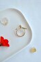 Adjustable Bow Ring with Zircon Stone - 7