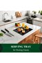 Phore Tempered Glass Cutting Board for Kitchen, Cutting Board for Countertop, Dishwasher Safe, Scratch Resistant, Heat Resistant, Shatter Resistant (16"x12"x2pcs, Black) - 4
