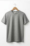 Summer Unprinted Plain 100% Cotton Crew Neck Basic Tshirt