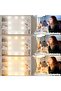 Dressing Table with Lamp and Mirror, 100cm Vanity Table with Soft Stool, Large Modern Toilet Table with Drawers and Shelves, Family Makeup Table Set - 5