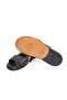 Black Color Genuine Leather Men's Slippers - 3