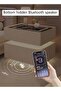 Modern Bedside Nightstand Table with LED Mirror, Sensor Light, Wireless Charging and BT Speaker 40CM - 6