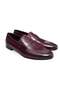 Burgundy Color Laceless Genuine Leather Men's Shoes