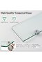Bathroom Wall Shelf Shower Shelf Glass 30 cm 1 Piece | Glass Shelf, Transparent, Shower Shelf Organizer for Bathroom and Kitchen - 4