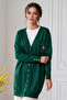 Collar Detailed Mercerized Cardigan N3362 Emerald Green - 2