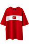 Turkey Red White Cotton Tshirt - 2