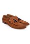 Tan Color Laceless Genuine Suede Leather Men's Shoes
