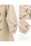 Lined Belted Double Button Trench Coat - 3