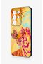 Realme C85 5g Compatible Tiger of the Sun Patterned Silicone Case - 4