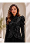Sequin Embroidered Jacket and Pleated Skirt Two-Piece Evening Dress Set - 2