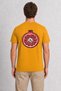 Unisex Pomegranate Botanical Art Printed T-Shirt Design - Yellow
