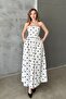 White polka dot dress