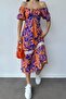 Orange Chest Tie Dress - 4