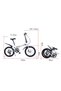 20-Inch Folding Bike – 7-Speed Mountain Bicycle with Carbon Steel Frame |14.7 Inch Wheel Size|Front Suspension | Knobby Tires | Dual Brakes | Satin Silver - 7