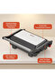 ST-9469 Electric Contact Grill & Sandwich Maker 1000W, Open Panini Press, Non-Stick Grill Plates - 4
