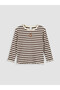 Esvab • Modern & Distinctive Zero Roba Collar Striped Baby Girl T-Shirt