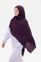 Naia Jacquard Shawl Chain Pattern - Purple