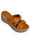 22Y547-1 Women's Orange Slippers with Padded Sole and Narrow Fit - 3