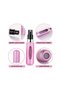 Perfume Refillable Bottles, 6ML Perfume Atomiser Bottles, 3PCS Mini Travel Perfume Atomizer Portable Purse Spray Bottle Empty Container, for Purse Handbag Pocket Luggage (Black Silver Pi - 2