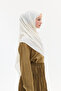Jakar Rami Shawl with Baklava Pattern - Stone - 3