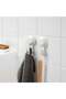 Hook with Suction Cup, Pack of 2 – White | Removable Wall Hook - 3