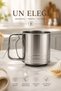 Stainless Steel Flour Sieve 12 cm – Medium Size Practical Press-Type Flour Sifting Apparatus - 3