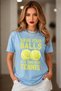 Unisex Oversize Tennis Printed T-Shirt 100% Cotton Tennis Themed Comfortable Fit Short Sleeve T-Shirt