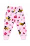 Girl's Cotton Pink Bee Patterned Long Sleeve Seasonal Pajama Set - 4