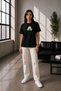 Unisex Oversize Embroidered Snorlax Design 100% Cotton T-Shirt - 6