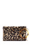 Women's Leopard Chain Strap Plush Portfolio Bag Wb57000657