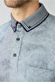 Polo Collar Regular Fit Patterned Pocket T-Shirt - 3