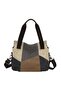 Women's Canvas Handbags Tote Purse for Work, Medium Casual Multi Pocket Crossbody Tote Bag with Shoulder Strap