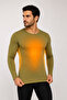 Men's Thermal Top Underwear Long Sleeve Crew Neck Flexible Soft Textured Winter Underwear - 1 Piece - 2
