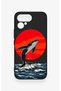Tecno Pova Curve 2 Compatible Red Sun Whale Pattern Silicone Case - 2
