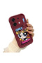Infinix Zero 30 5g Compatible Case Camera Protective Cartoon Pattern Maroon Lover Couple Silicone Phone Case - 2