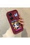 Realme C55 Compatible Case Camera Protective Cartoon Pattern Maroon Lover Couple Silicone Phone Case - 2