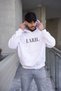 Unisex Men/Women Star Colorful Stone Printed Cotton Oversized Hooded Sweatshirt