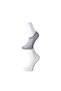 Glb-Stl41414 Gray and White Men's Invisible Socks 3 Pairs - 2