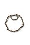 Jasper Real Natural Stone Women's Necklace and Bracelet Set Coffee Black - 4