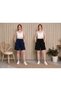 2-Piece Oversize Women's Shorts for All-Day Comfort Black-Navy Blue - 2