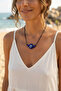 Handmade Bohemian Blue Evil Eye Necklace - 2