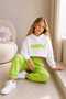 Girls' Manifest Printed Hooded Sweatshirt and Jogger Sweatpants 2-Piece Set - 3