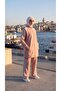 Women's Comfortable Cut Hijab Tracksuit Set with Side Stripes and Zipper - 4