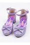 Alya Yıldız Fairy Purple Glitter Bow Girls' Heeled Shoes