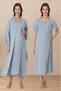 Effortt Muslin Fabric Maternity Nightgown and Dressing Gown 3085
